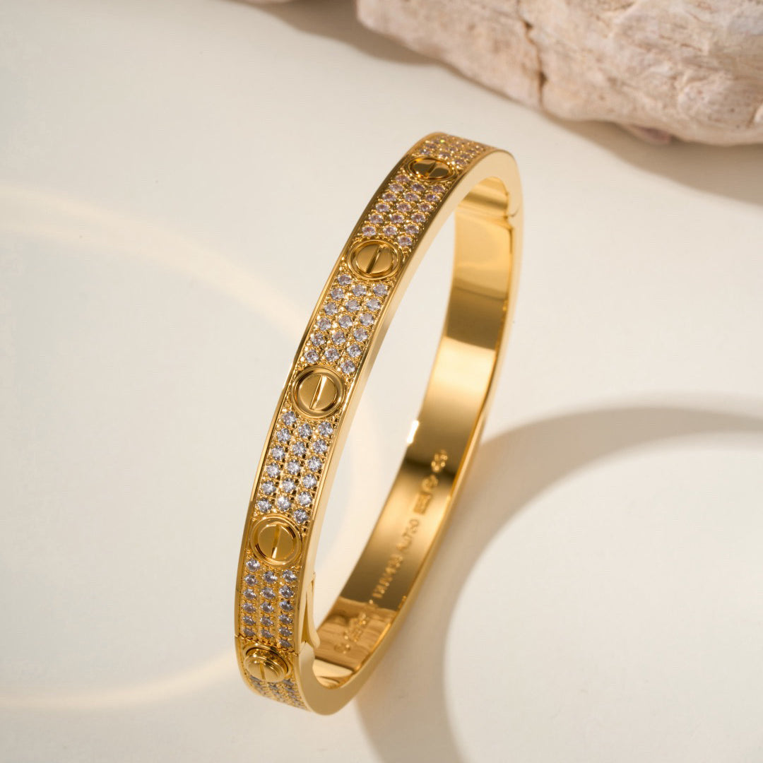 [Renovia Jewelry]LOVE BRACELET 6.1MM DIAMOND-PAVED