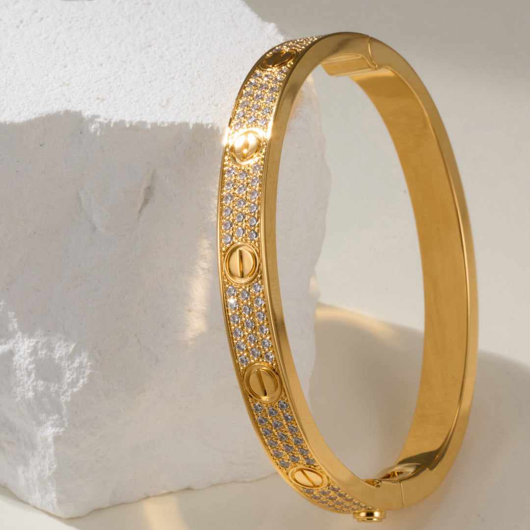 [Renovia Jewelry]LOVE BRACELET 6.1MM DIAMOND-PAVED