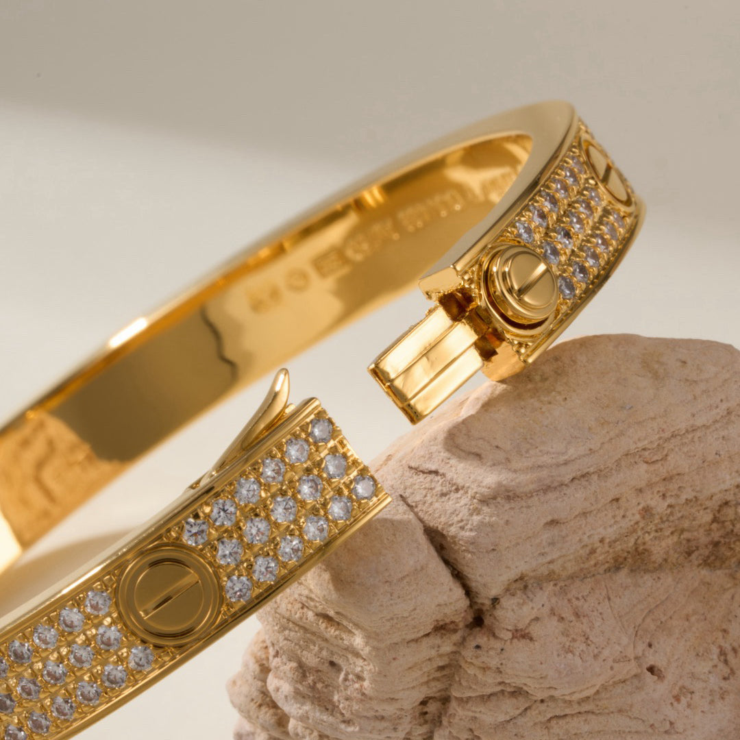 [Renovia Jewelry]LOVE BRACELET 6.1MM DIAMOND-PAVED