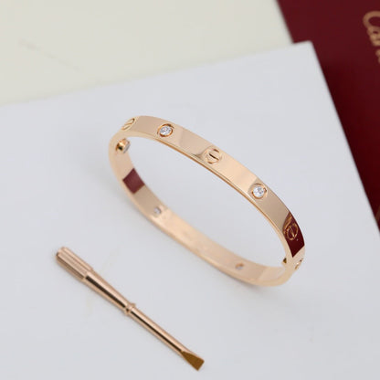 [Renovia Jewelry]LOVE BRACELET 6.1MM 4 DIAMONDS