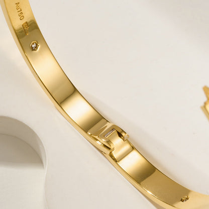 [Renovia Jewelry]LOVE BRACELET 6.1MM 4 DIAMONDS