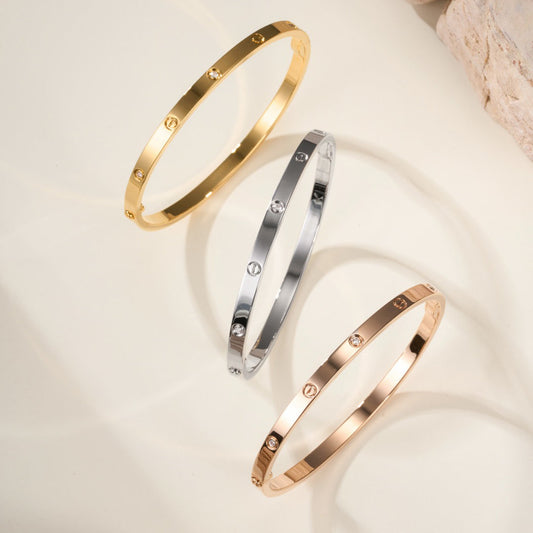 [Renovia Jewelry]LOVE BRACELET 3.65MM 6 DIAMONDS