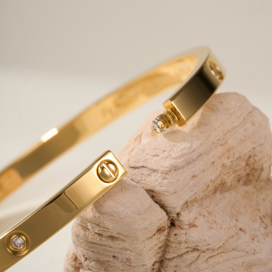 [Renovia Jewelry]LOVE BRACELET 3.65MM 6 DIAMONDS