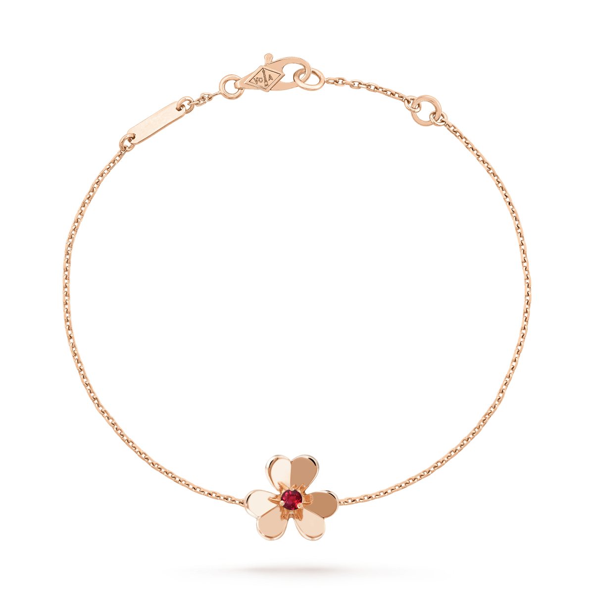 [Renovia Jewelry]FRIVOLE GOLD FLOWER PINK MALACHITE BRACELET