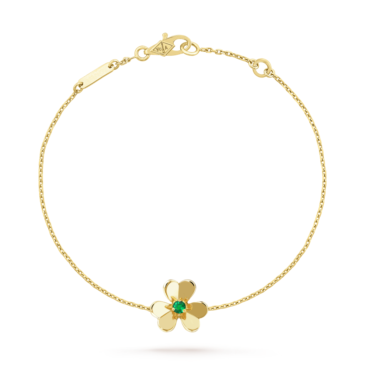 [Renovia Jewelry]FRIVOLE GOLD FLOWER PINK MALACHITE BRACELET