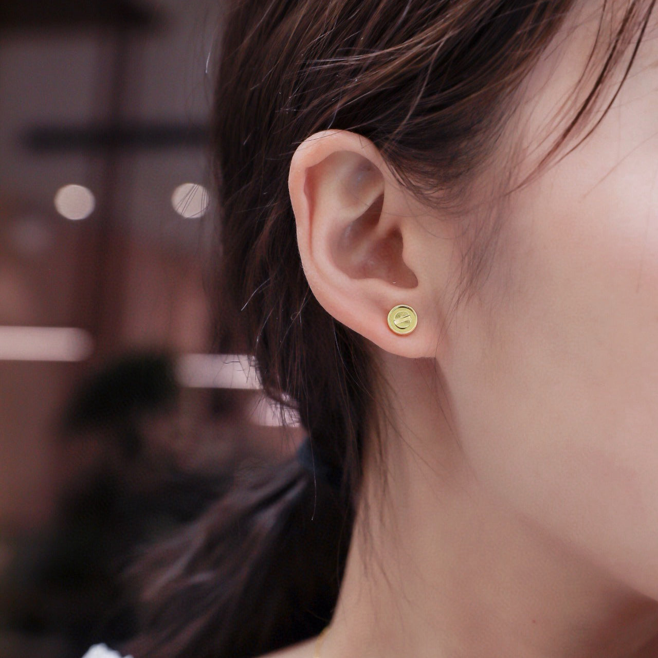 [Renovia Jewelry]LOVE EARRINGS 7.2MM