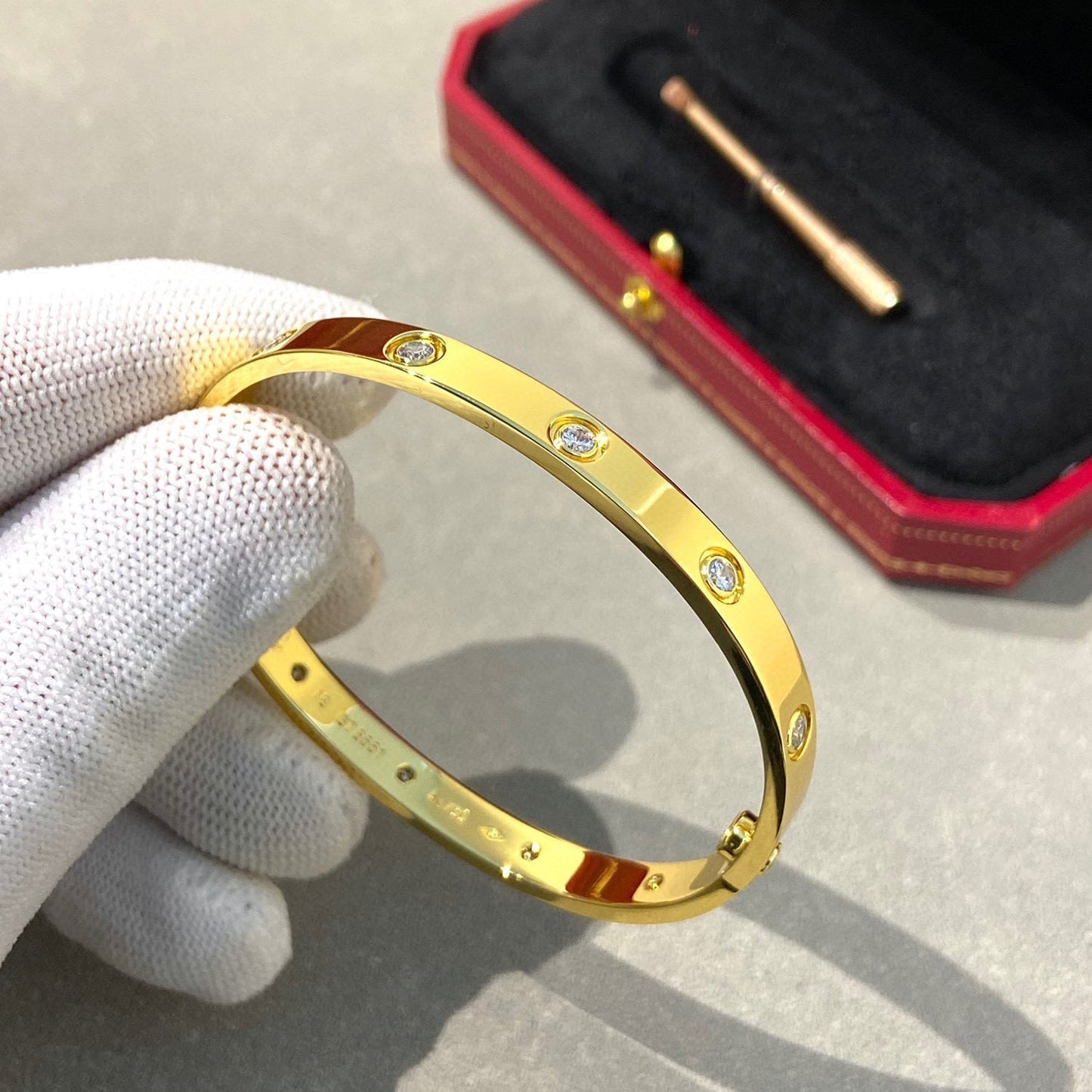 [Renovia Jewelry]LOVE BRACELET 6.1MM 10 DIAMONDS