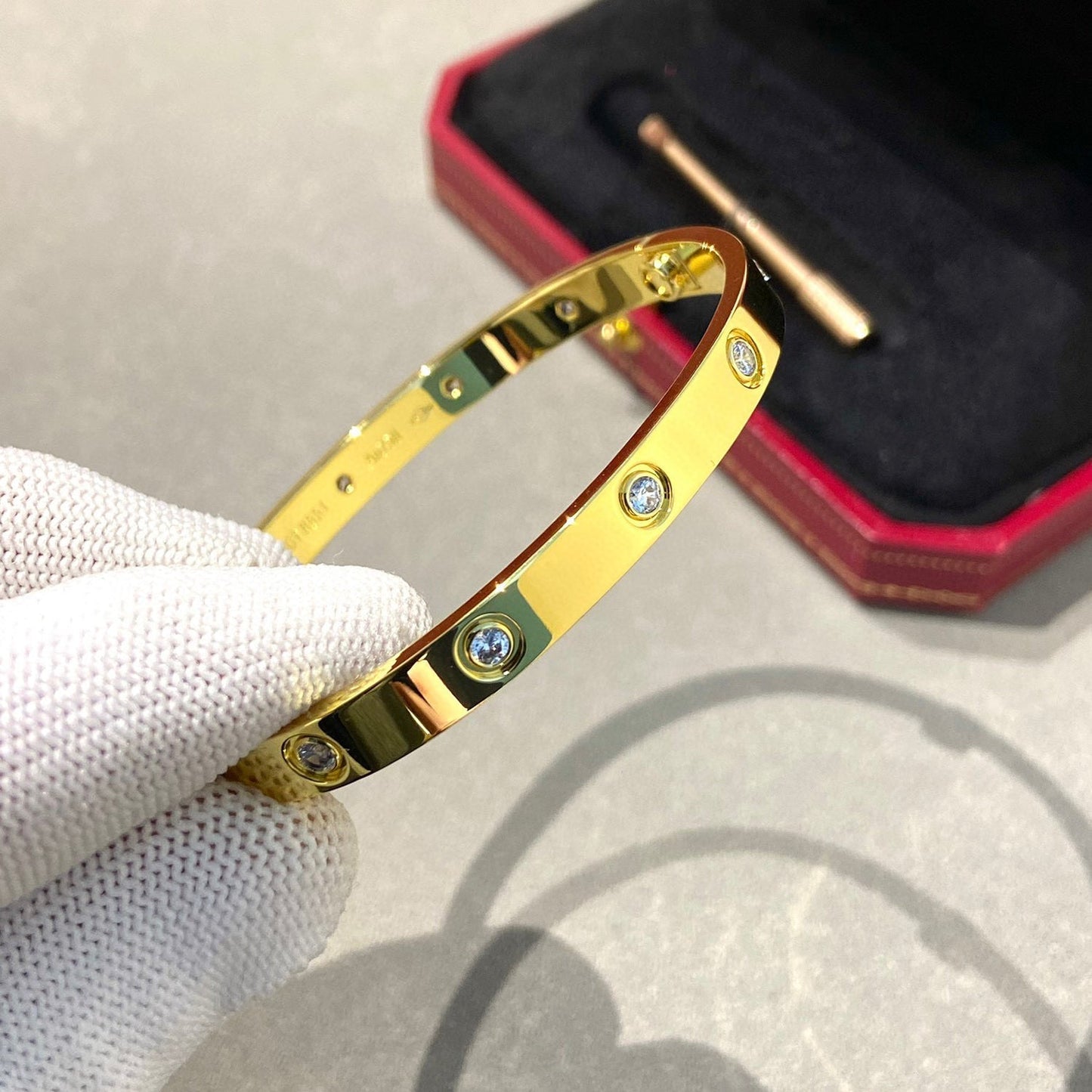 [Renovia Jewelry]LOVE BRACELET 6.1MM 10 DIAMONDS