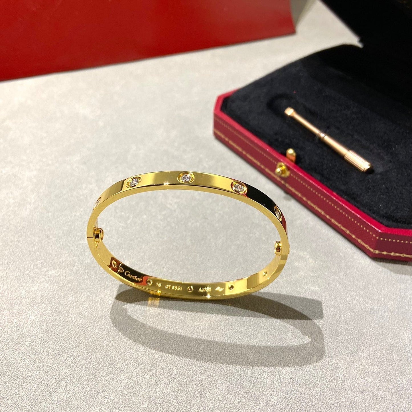[Renovia Jewelry]LOVE BRACELET 6.1MM 10 DIAMONDS