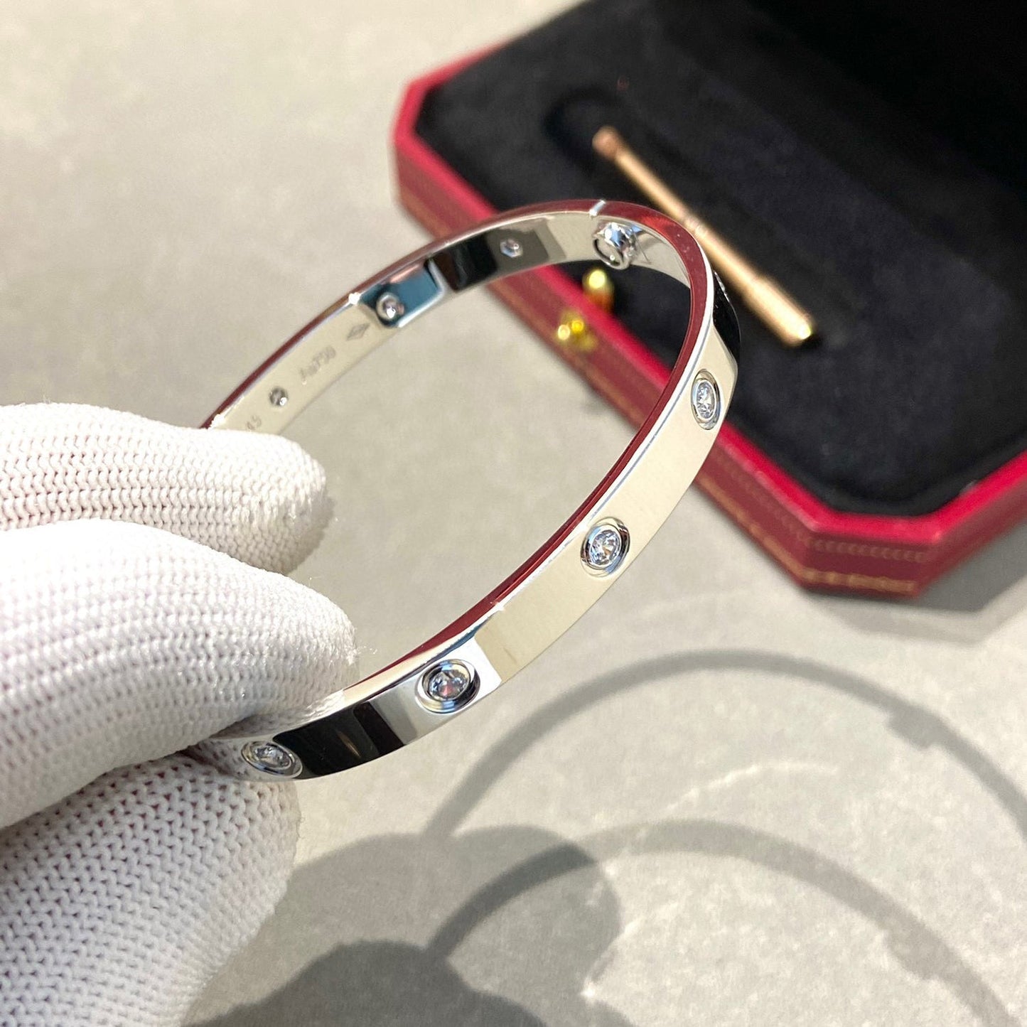 [Renovia Jewelry]LOVE BRACELET 6.1MM 10 DIAMONDS