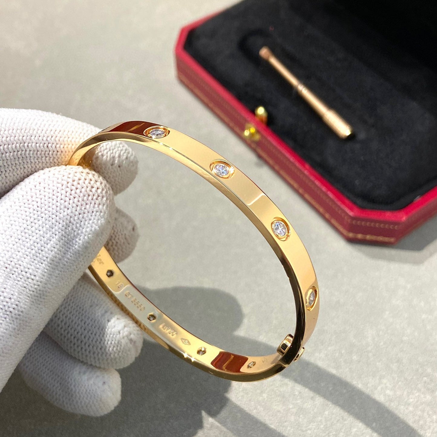 [Renovia Jewelry]LOVE BRACELET 6.1MM 10 DIAMONDS