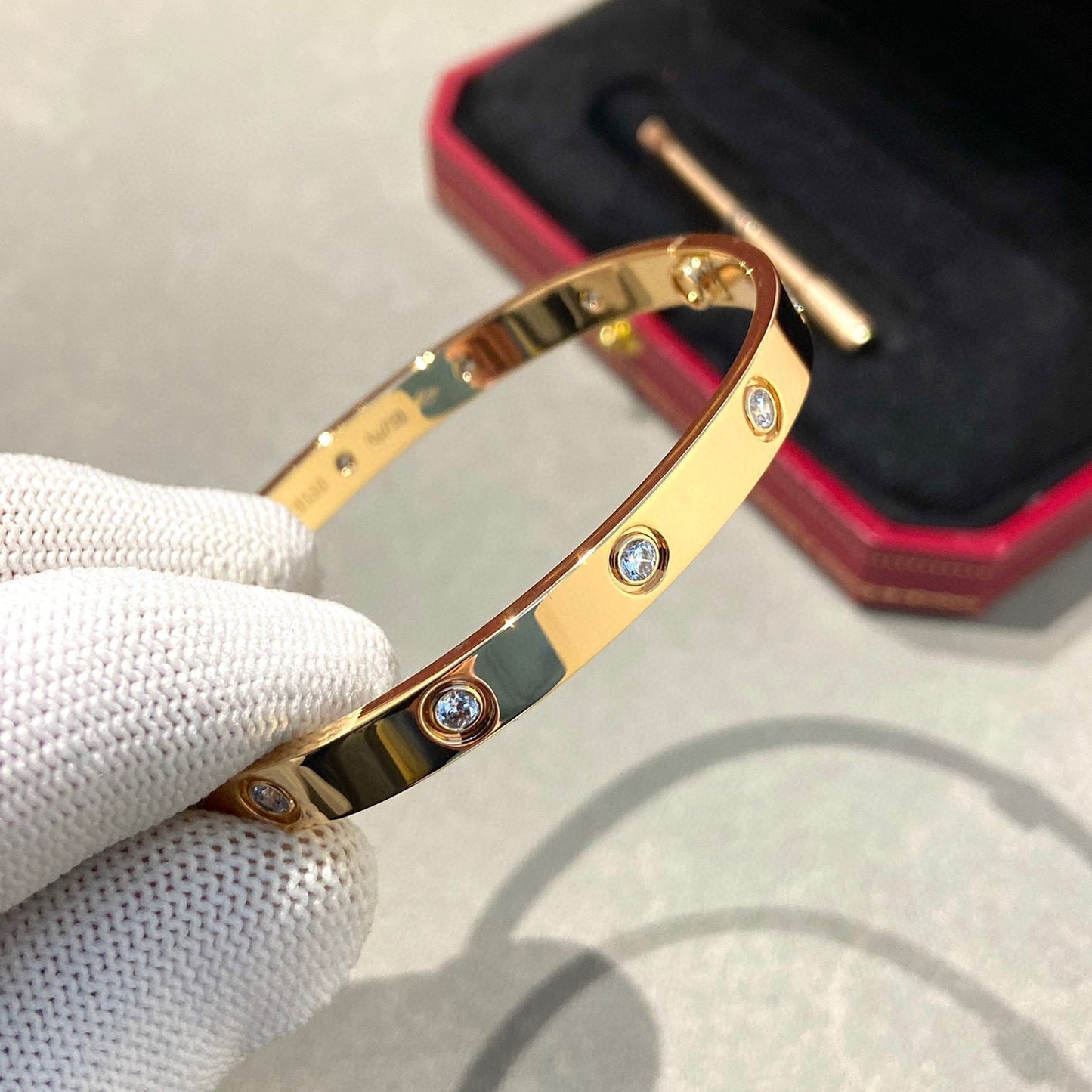 [Renovia Jewelry]LOVE BRACELET 6.1MM 10 DIAMONDS