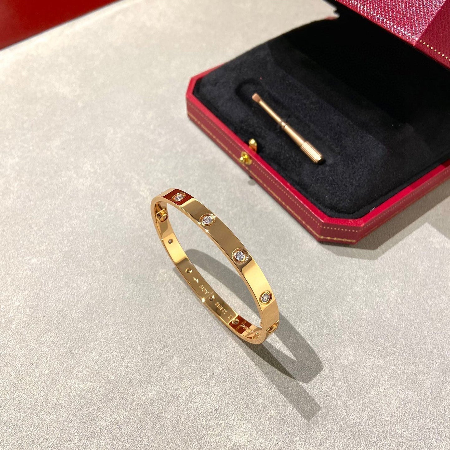[Renovia Jewelry]LOVE BRACELET 6.1MM 10 DIAMONDS