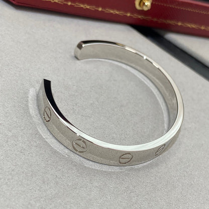 [Renovia Jewelry]LOVE BRACELET 6.1MM 1 DIAMOND OPEN CUFF
