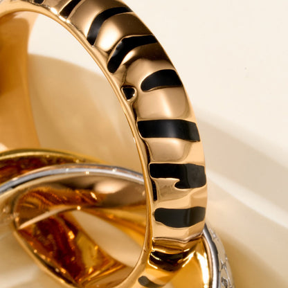 [Renovia Jewelry]TRINITY  RING LEOPARD PRINT