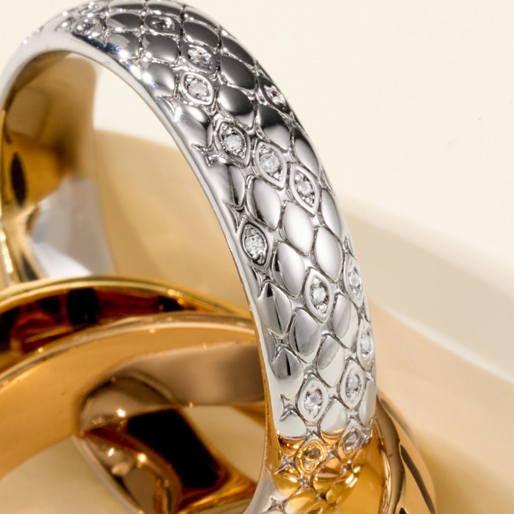 [Renovia Jewelry]TRINITY  RING LEOPARD PRINT