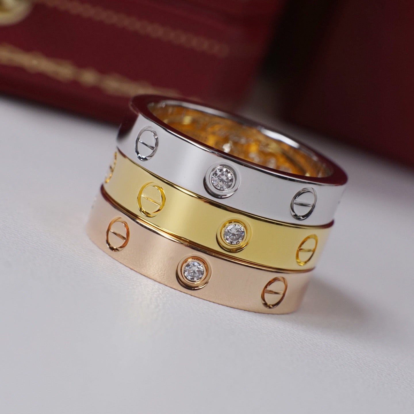 [Renovia Jewelry]LOVE 4MM 1 DIAMOND RING