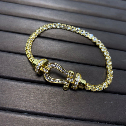 [Renovia Jewelry]FORCE  HORSESHOE  DIAMOND TENNIS BRACELET