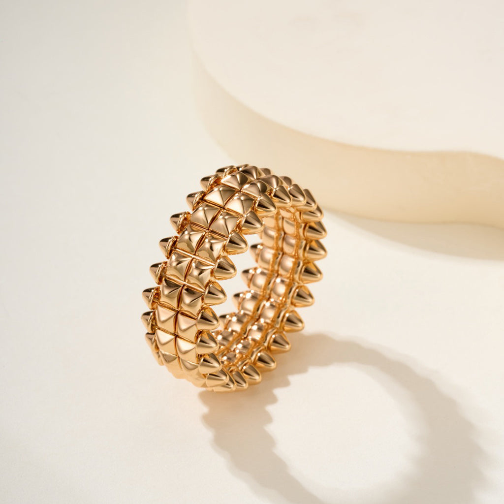 [Renovia Jewelry]CLASH 9.2MM DOUBLE ROW RING