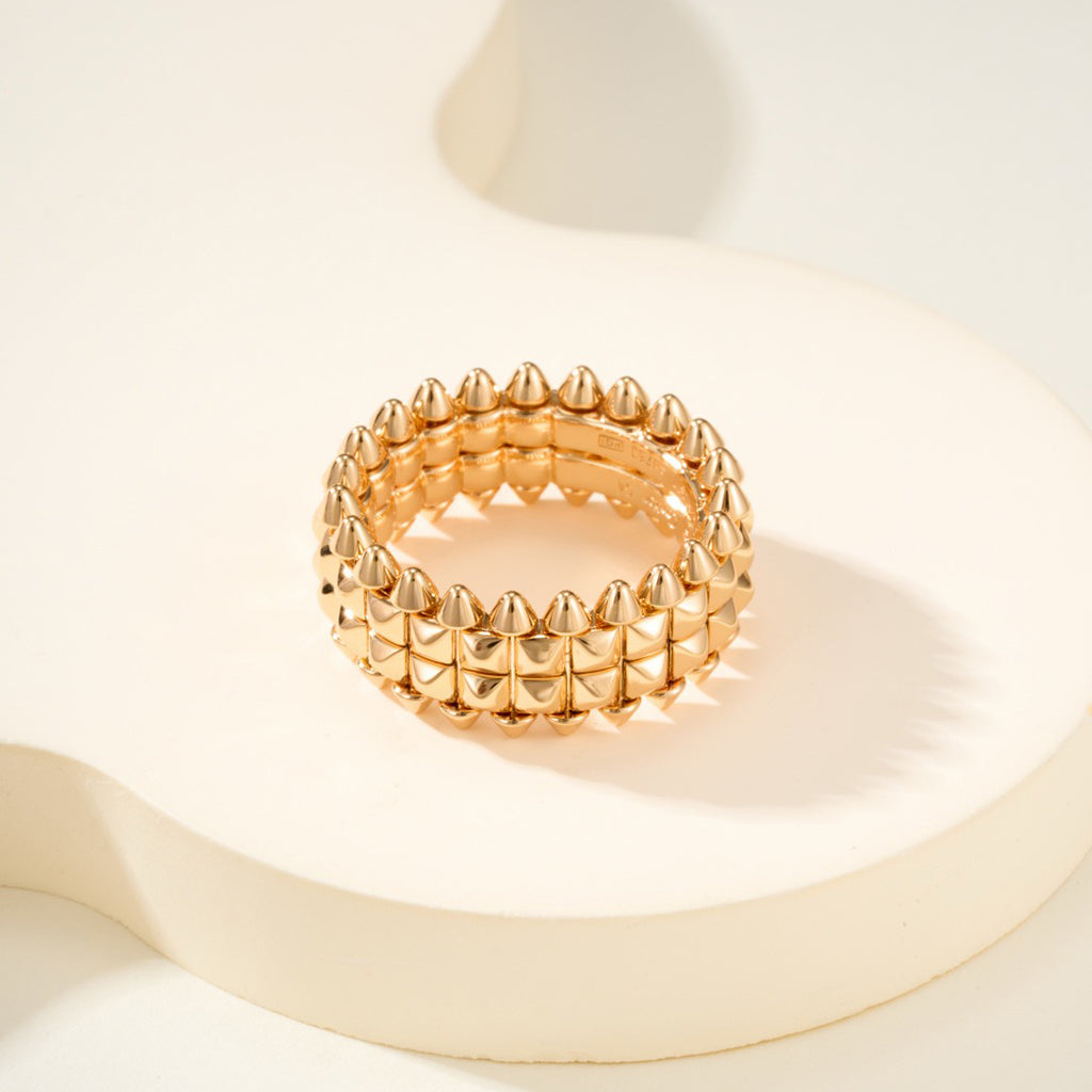 [Renovia Jewelry]CLASH 9.2MM DOUBLE ROW RING