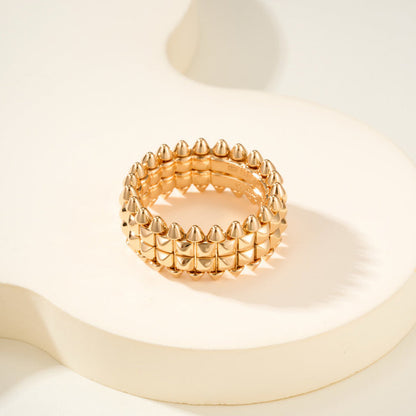 [Renovia Jewelry]CLASH 9.2MM DOUBLE ROW RING