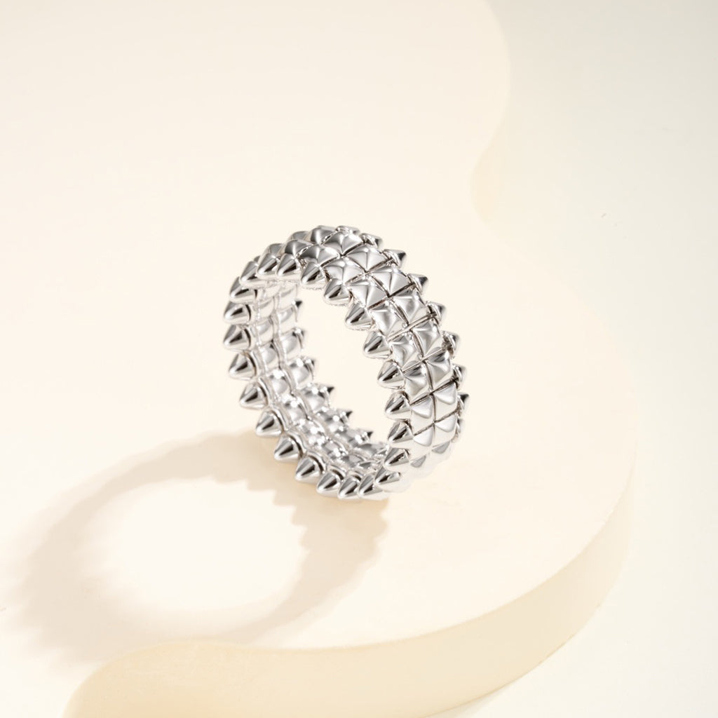 [Renovia Jewelry]CLASH 9.2MM DOUBLE ROW RING