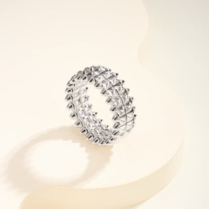 [Renovia Jewelry]CLASH 9.2MM DOUBLE ROW RING