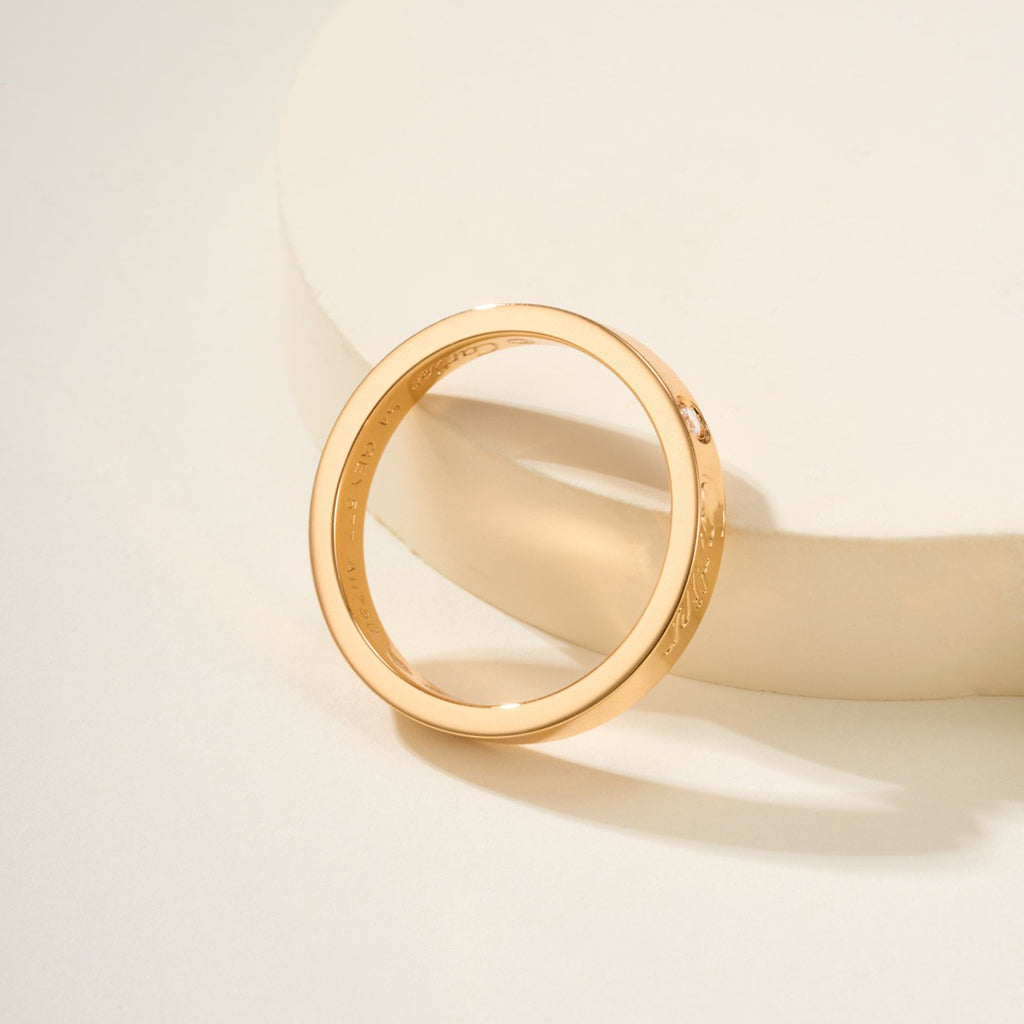 [Renovia Jewelry]LOVE RING 4MM 1 DIAMOND