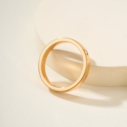 [Renovia Jewelry]LOVE RING 4MM 1 DIAMOND