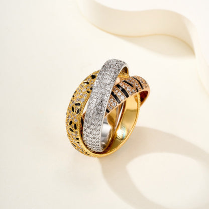 [Renovia Jewelry]TRINITY  RING LEOPARD PRINT