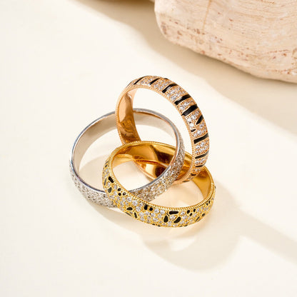 [Renovia Jewelry]TRINITY  RING LEOPARD PRINT