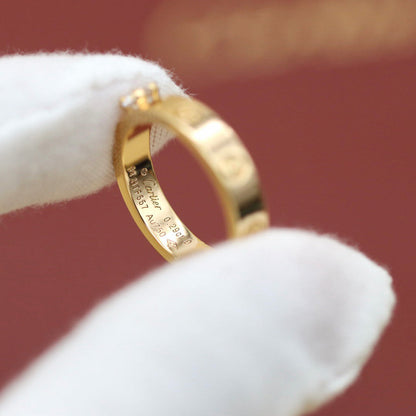 [Renovia Jewelry]LOVE RING 3.6MM 1 BIG DIAMOND