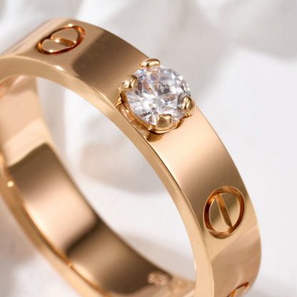 [Renovia Jewelry]LOVE RING 3.6MM 1 BIG DIAMOND