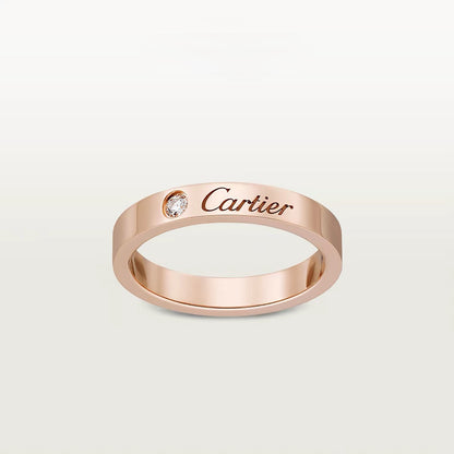 [Renovia Jewelry]LOVE RING 4MM 1 DIAMOND