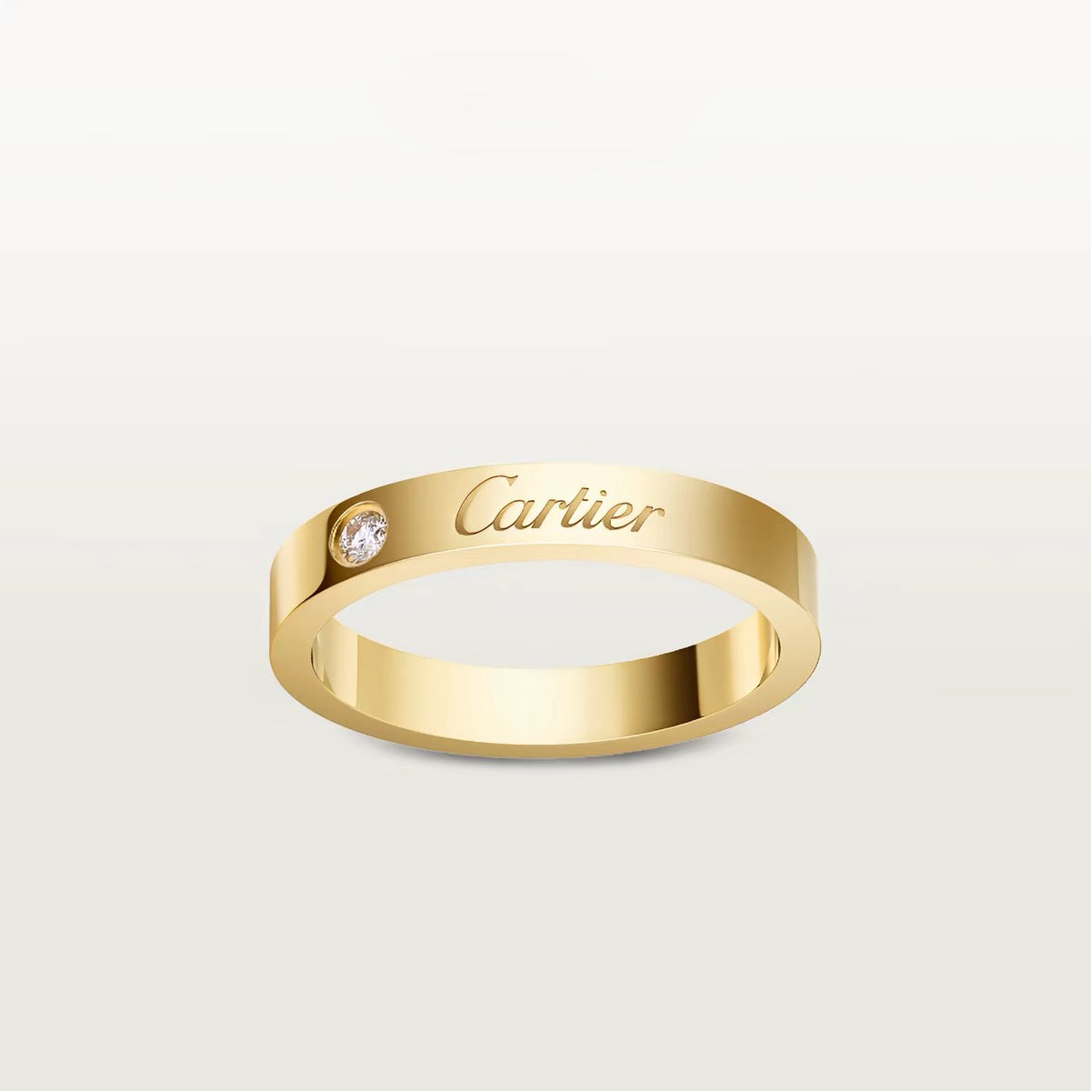 [Renovia Jewelry]LOVE RING 4MM 1 DIAMOND