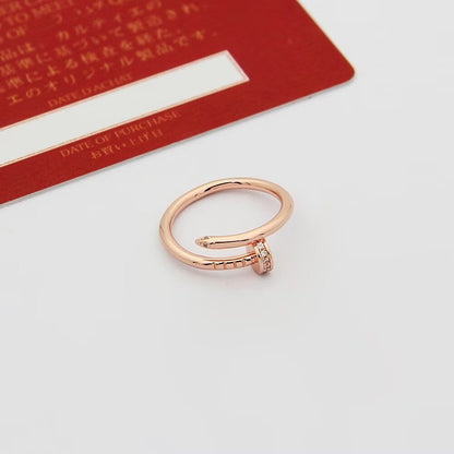 [Renovia Jewelry]JUSTE 1.8MM HALF DIAMOND RING