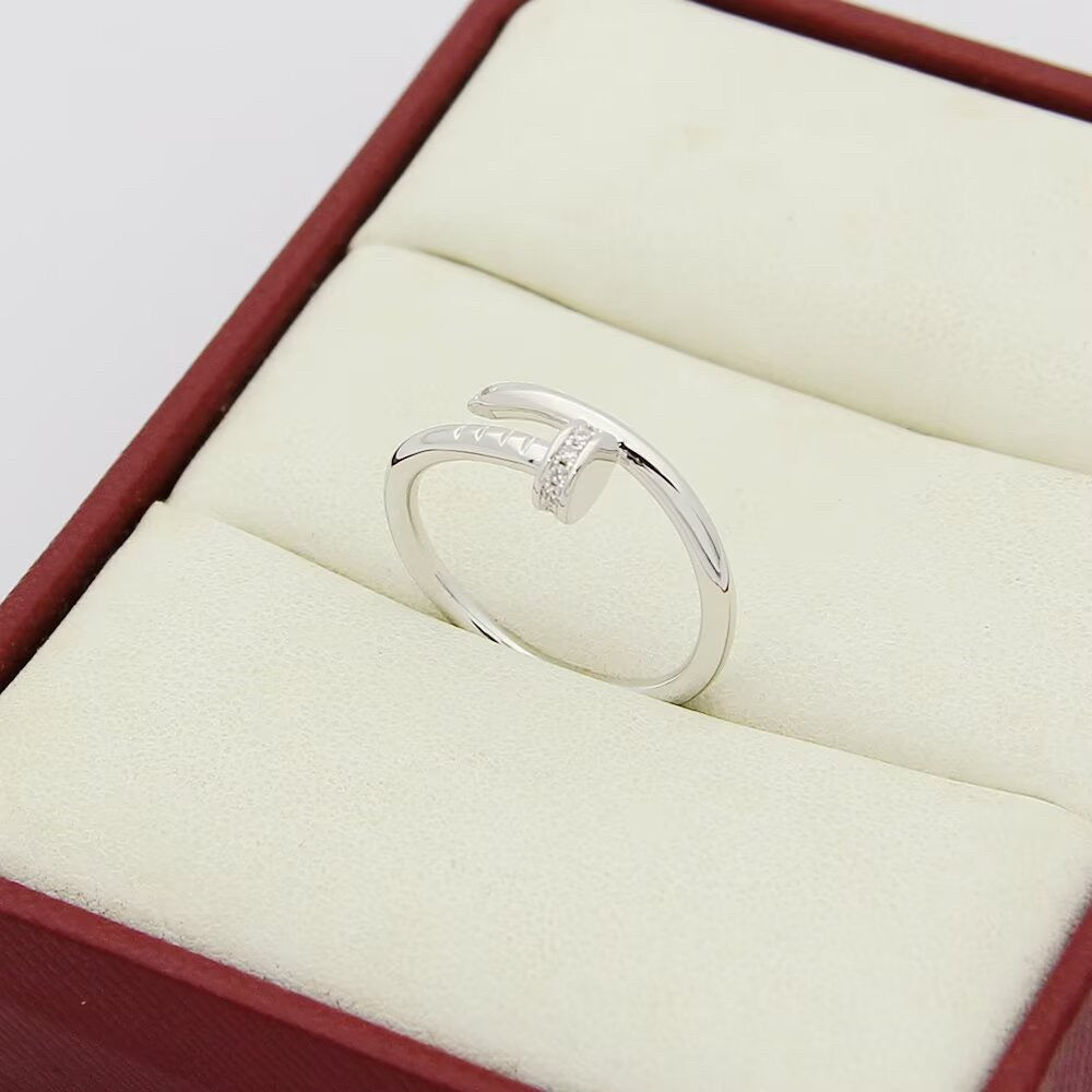 [Renovia Jewelry]JUSTE 1.8MM HALF DIAMOND RING