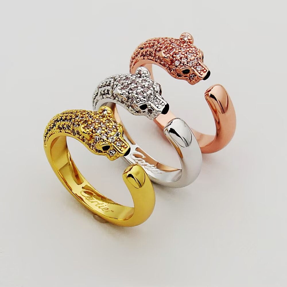 [Renovia Jewelry]PANTHERE HALF DIAMOND SMALL RING