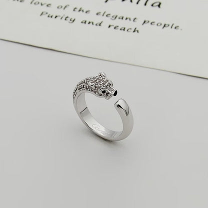 [Renovia Jewelry]PANTHERE HALF DIAMOND SMALL RING