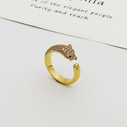 [Renovia Jewelry]PANTHERE HALF DIAMOND SMALL RING