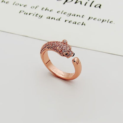 [Renovia Jewelry]PANTHERE HALF DIAMOND SMALL RING