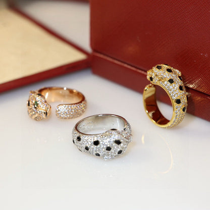 [Renovia Jewelry]PANTHERE SPOTTED FULL DIAMOND MEDIUM RING