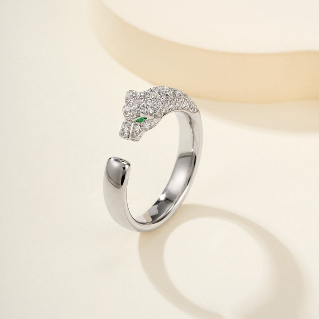 [Renovia Jewelry]PANTHERE HALF DIAMOND SMALL RING