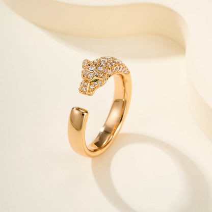 [Renovia Jewelry]PANTHERE HALF DIAMOND SMALL RING