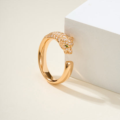 [Renovia Jewelry]PANTHERE HALF DIAMOND SMALL RING