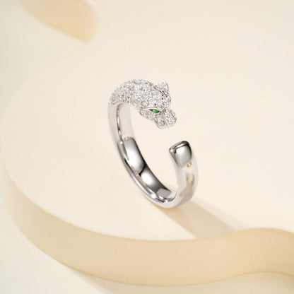 [Renovia Jewelry]PANTHERE HALF DIAMOND SMALL RING