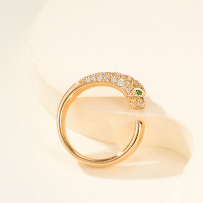 [Renovia Jewelry]PANTHERE HALF DIAMOND SMALL RING