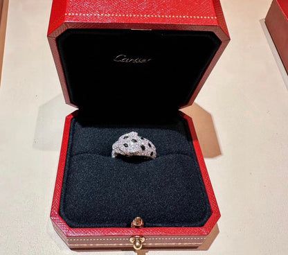 [Renovia Jewelry]PANTHERE SPOTTED FULL DIAMOND MEDIUM RING