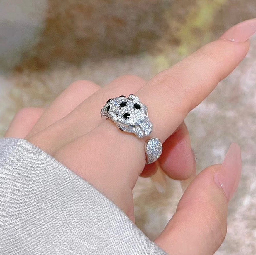 [Renovia Jewelry]PANTHERE SPOTTED FULL DIAMOND MEDIUM RING