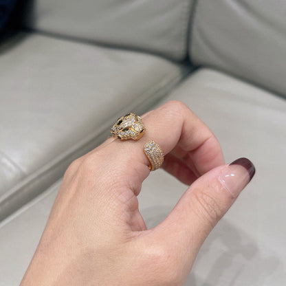 [Renovia Jewelry]PANTHERE SPOTTED FULL DIAMOND MEDIUM RING